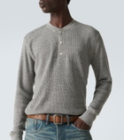 RRL Waffle-knit cotton Henley shirt