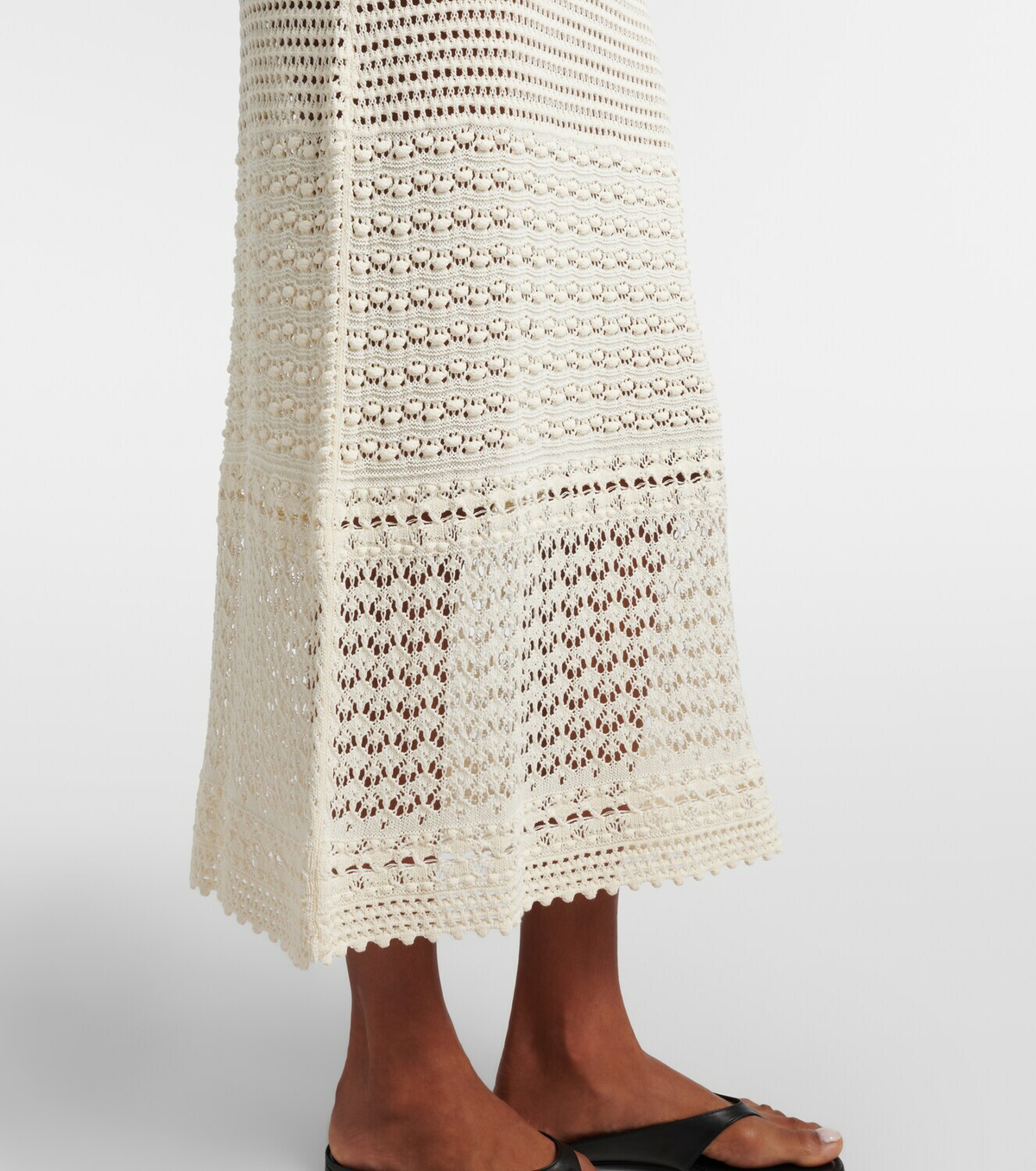 Eres Madone crochet midi dress