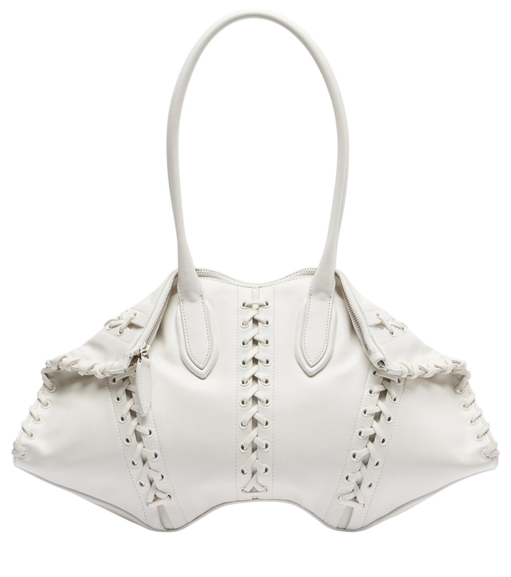 Photo: McQueen Manta Medium leather shoulder bag