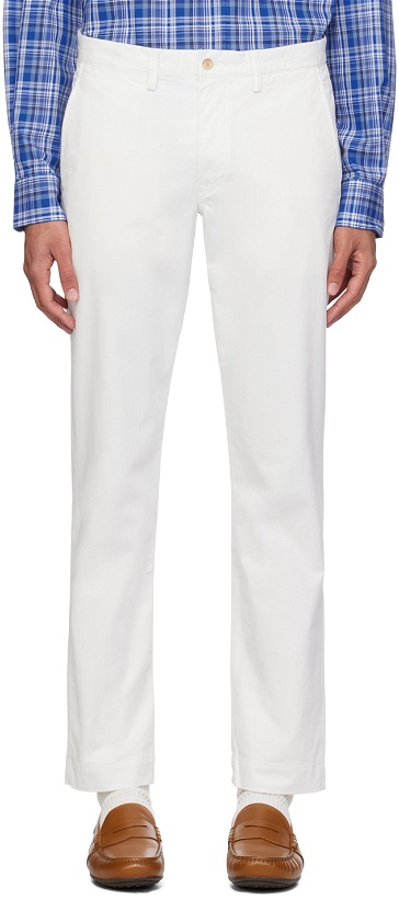 Photo: Polo Ralph Lauren White Straight Fit Trousers
