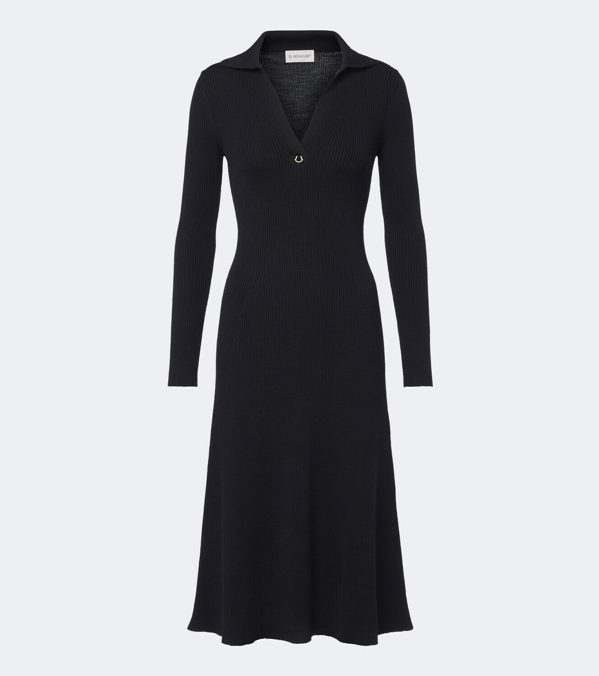 Moncler Ribbed-knit midi dress