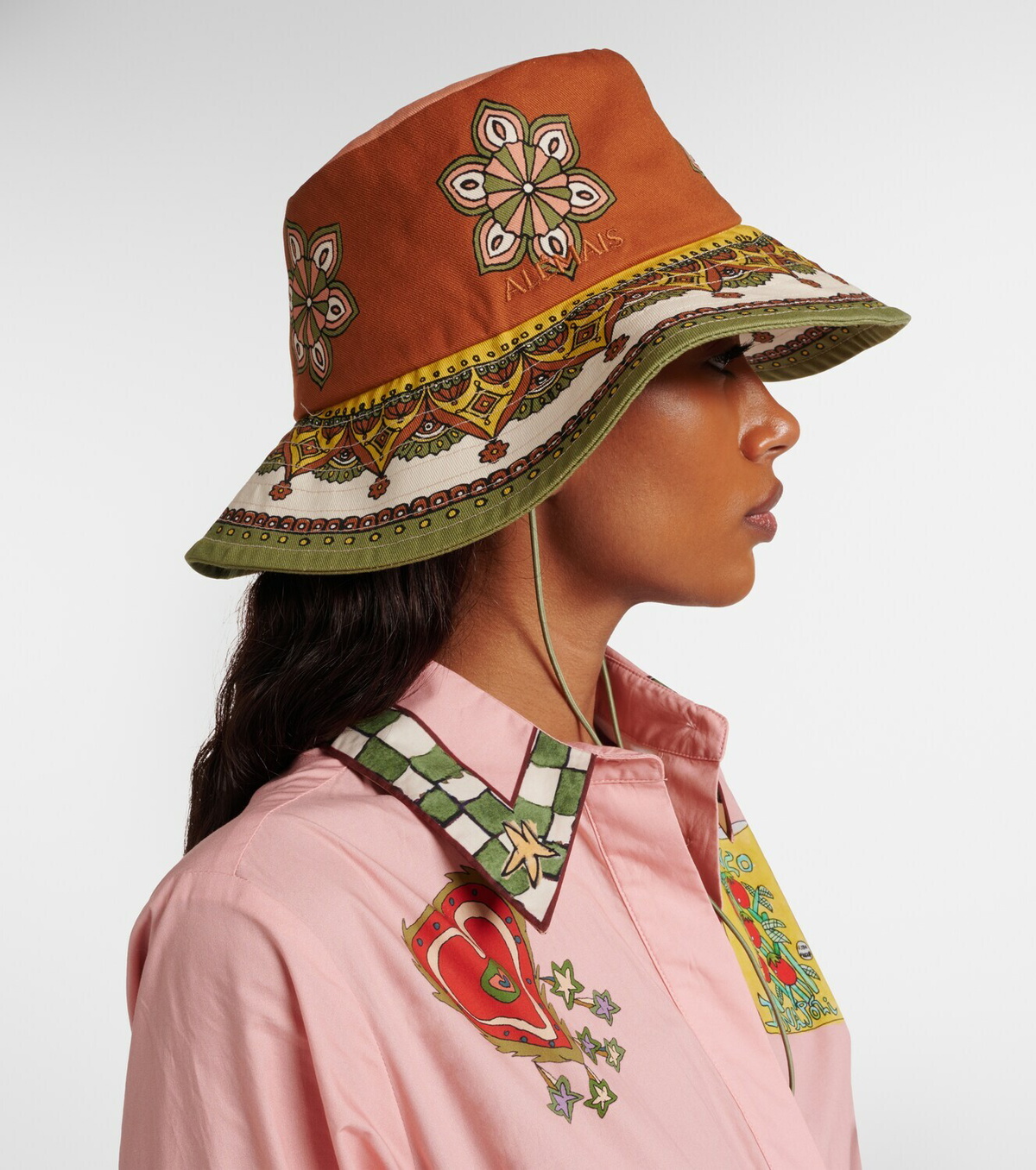 Alémais Printed cotton fedora