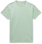 Nudie Jeans - Daniel Logo-Appliquéd Organic Cotton-Jersey T-Shirt - Green