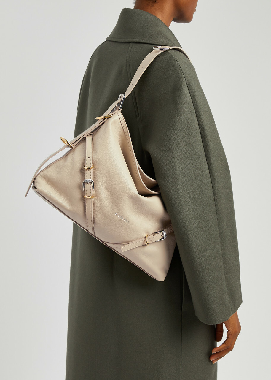 Givenchy Voyou Medium Leather Shoulder bag - Beige - One