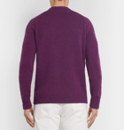 Mr P. - Shetland Virgin Wool Sweater - Men - Purple