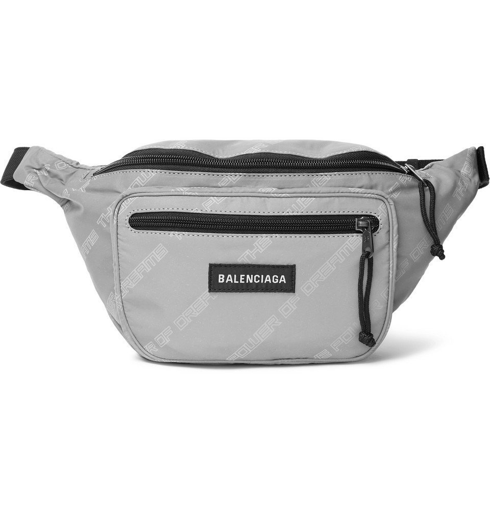 Balenciaga - Explorer Printed Shell Belt Bag - Men - Silver Balenciaga