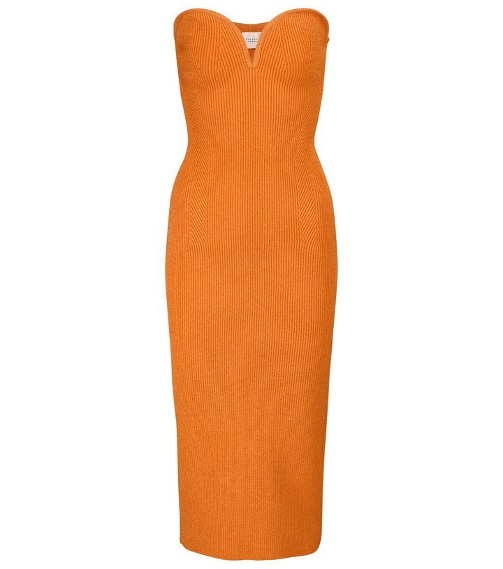 Photo: Galvan Thalia ribbed-knit midi dress