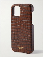 TOM FORD - Croc-Effect Leather iPhone 12 Pro Case