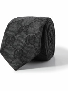 GUCCI - 7cm Logo-Jacquard Wool Tie