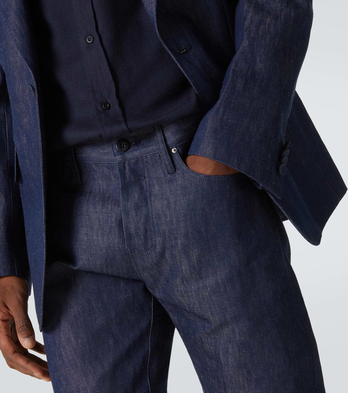 Gabriela Hearst Cotton and linen straight pants