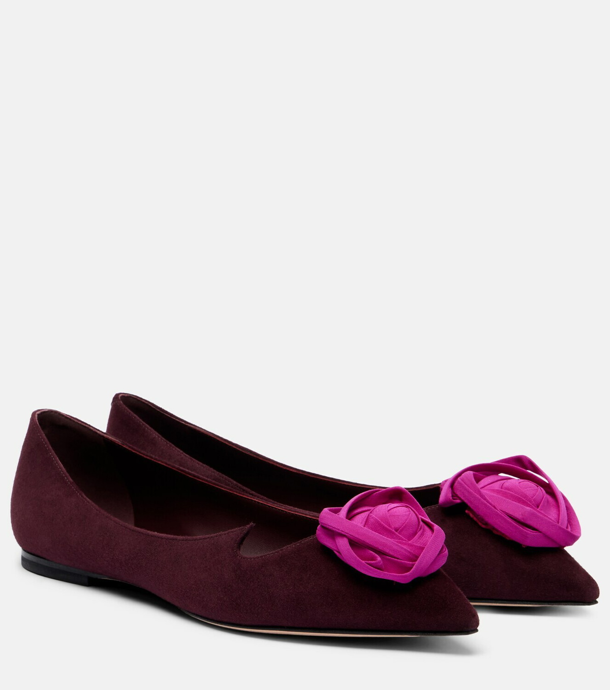 Roger Vivier Rose Vivier suede ballet flats