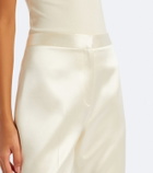 Danielle Frankel Bridal Daulton wool and silk flared pants