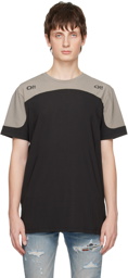 Off-White Black & Taupe Arrow Outl Block T-Shirt