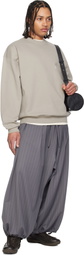 Y-3 Taupe Brushed Terry Crew Sweatshirt