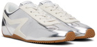 rag & bone Silver Ultra Slim Retro Runner Sneakers
