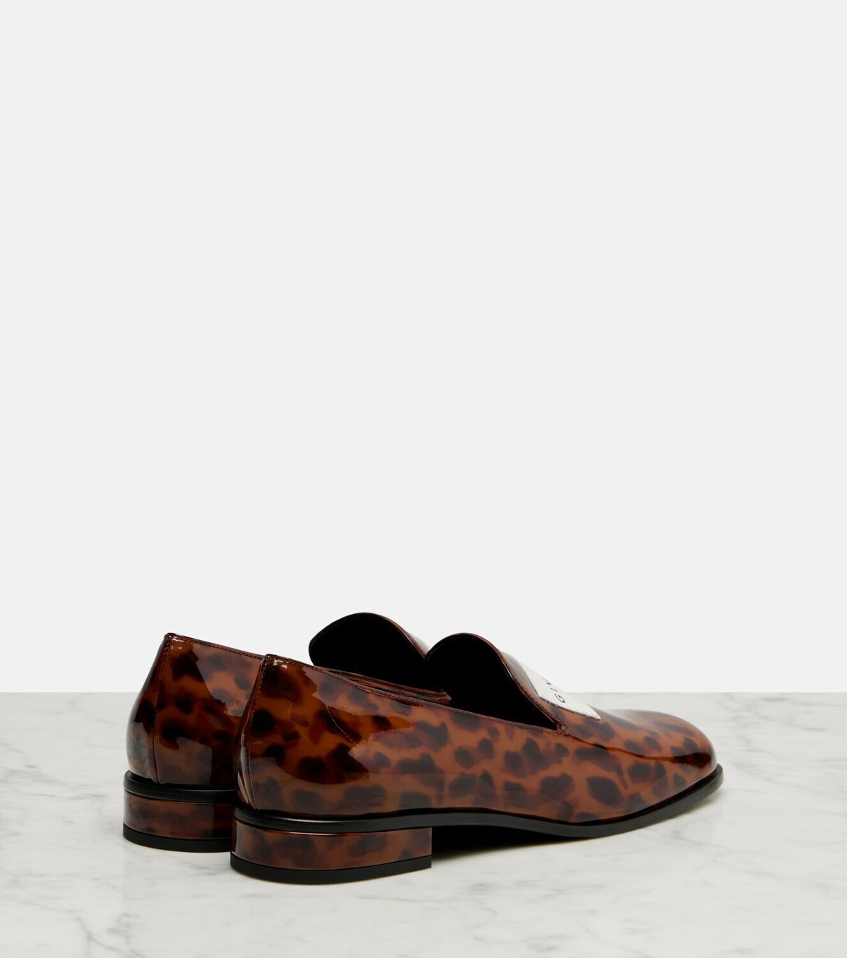 Givenchy Logo patent leather loafers
