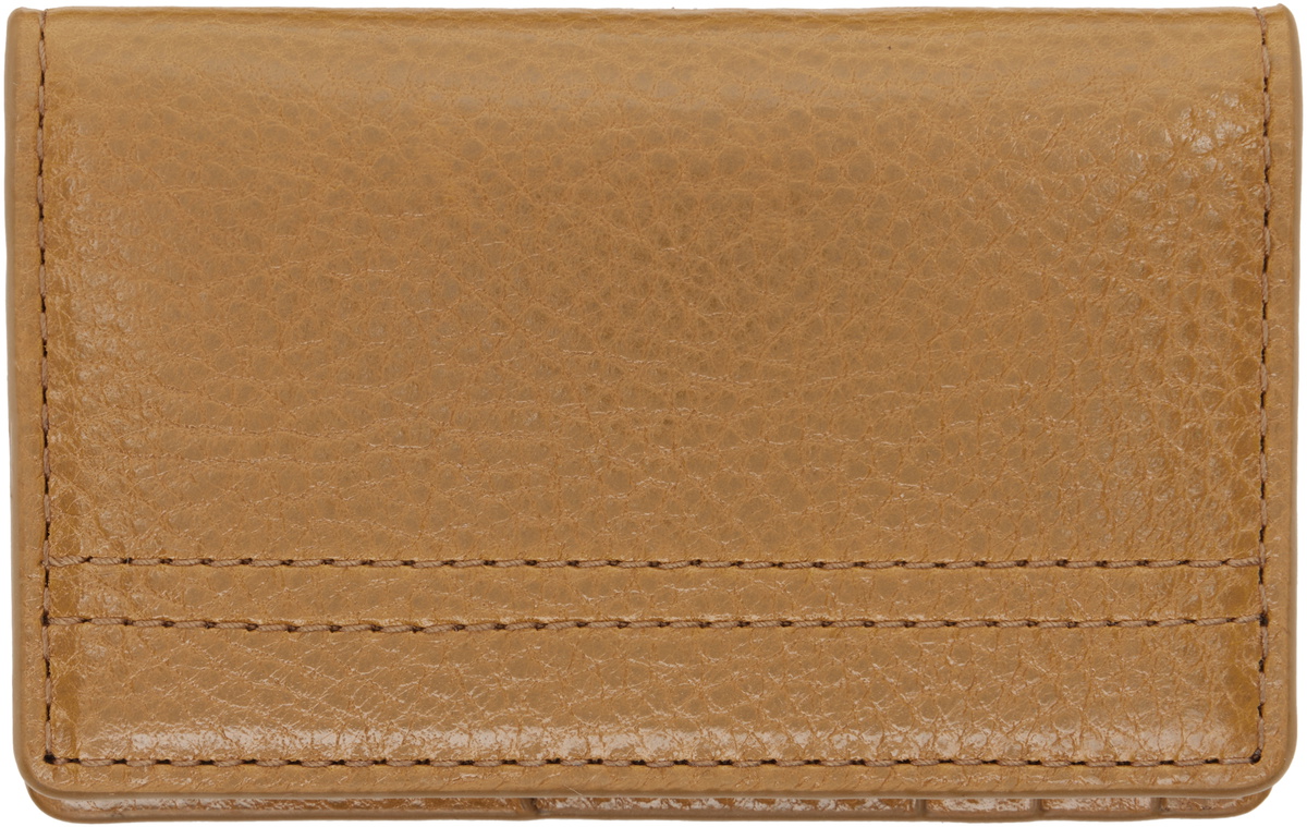 LEMAIRE Tan Gear Pocket Organizer Card Holder