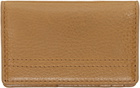 LEMAIRE Tan Gear Pocket Organizer Card Holder
