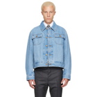 Thom Browne Blue Selvedge Backstrap Utility Denim Jacket