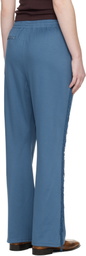 NEEDLES Blue Fringe Boot-Cut Track Pants