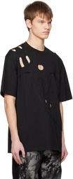 Feng Chen Wang Black Cutout T-Shirt