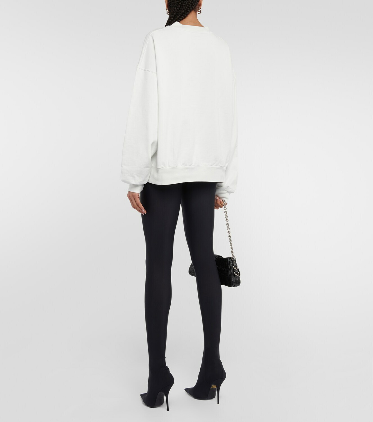 Balenciaga College logo cotton sweatshirt