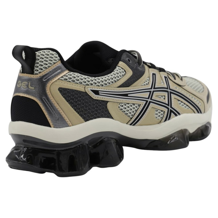 Photo: Asics Black And Sand Gel Quantum Kinetic Sneakers