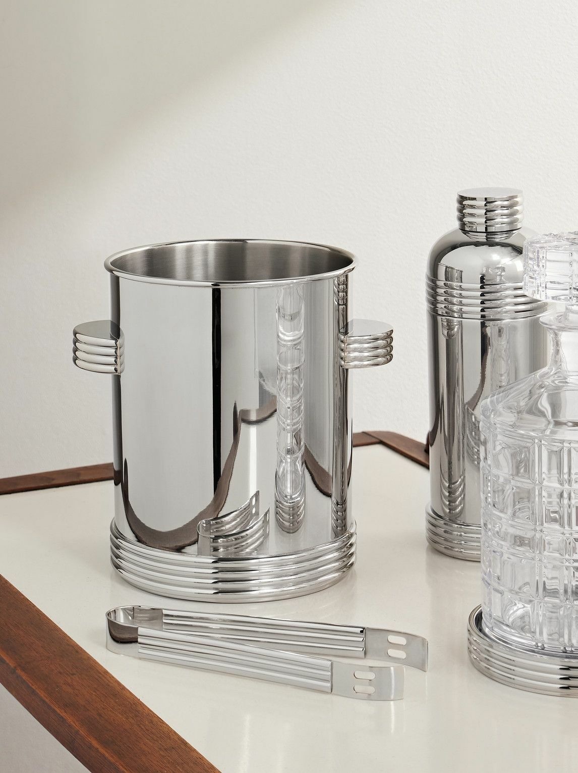Photo: Ralph Lauren Home - Thorpe Stainless Steel Ice Bucket and Tongs Set