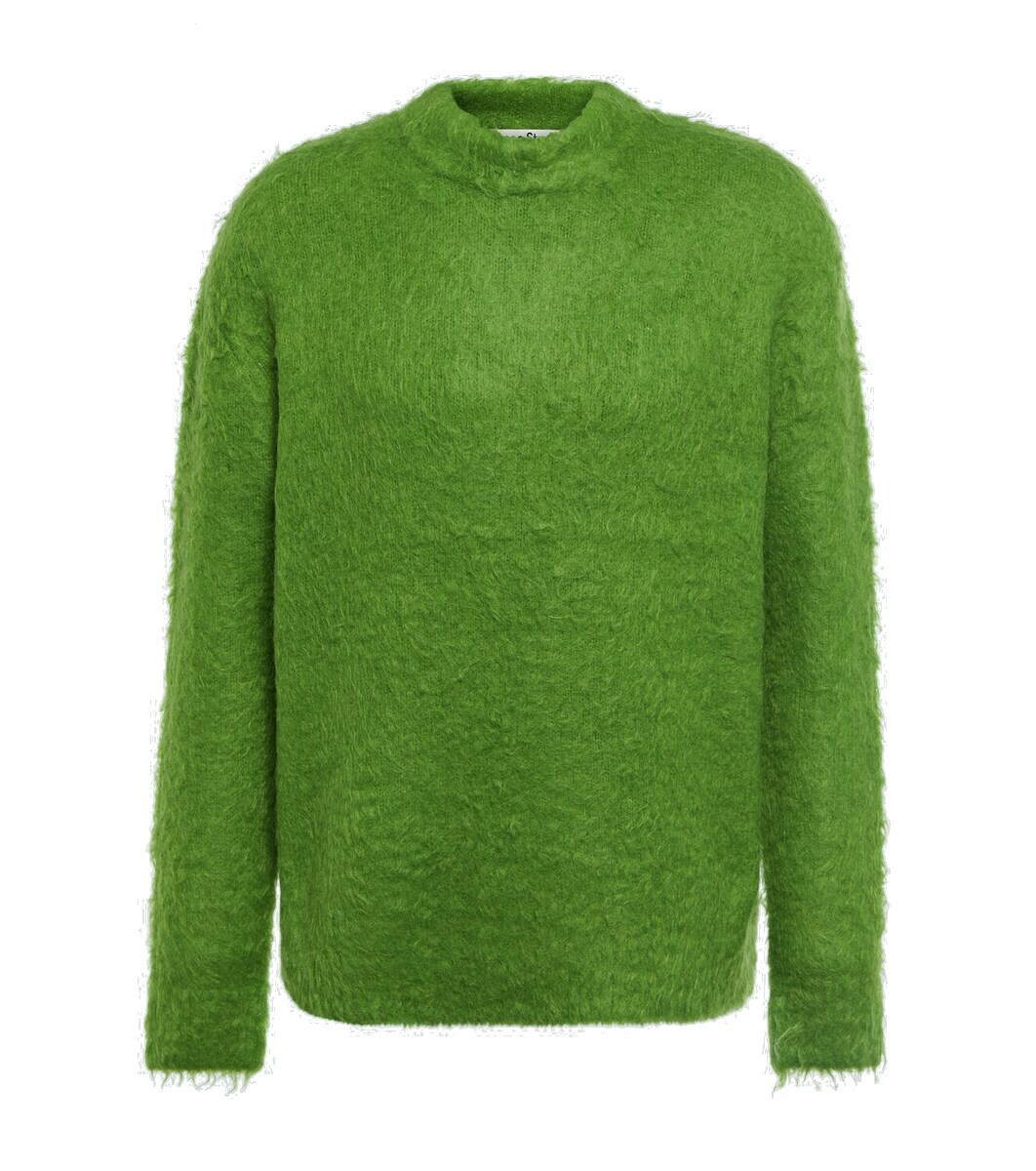 Acne Studios Green Fluffy Jumper Acne Studios Wool-blend