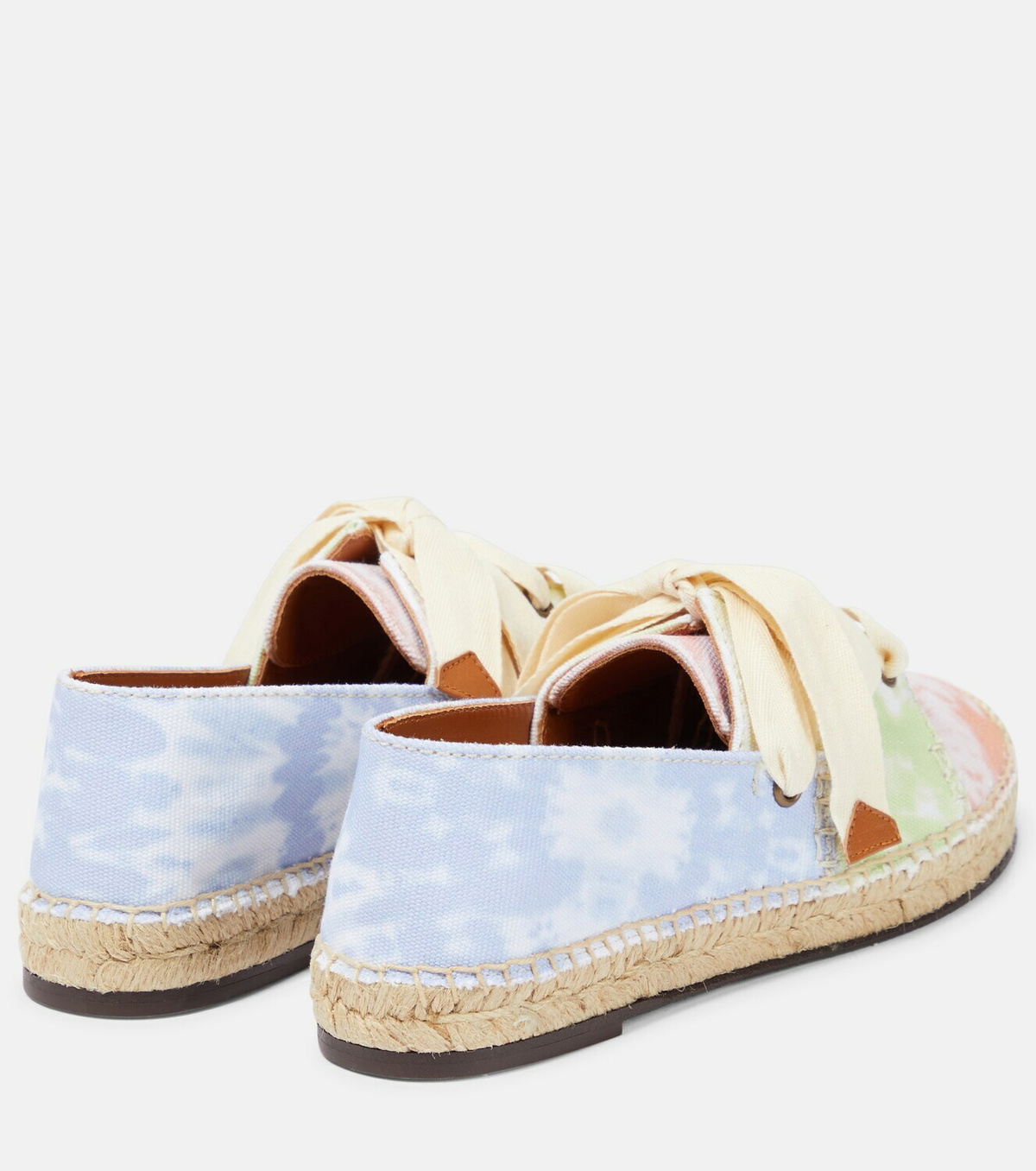 Zimmermann - Tie-dye canvas Derby espadrilles Zimmermann