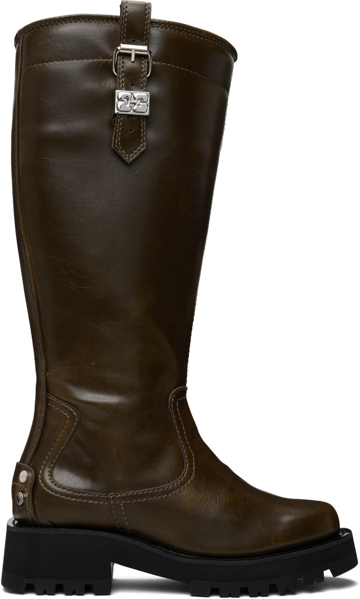 GANNI Brown High Boots