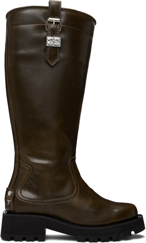 Photo: GANNI Brown High Boots