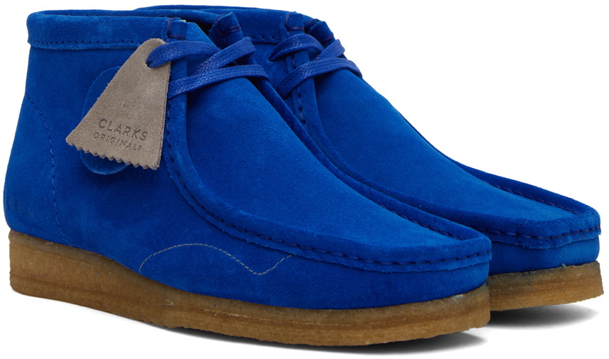 Clarks Originals SSENSE Exclusive Blue Wallabee Derbys Clarks Originals Clarks Originals SSENSE Exclusive Blue Wallabee Derbys Clarks Originals