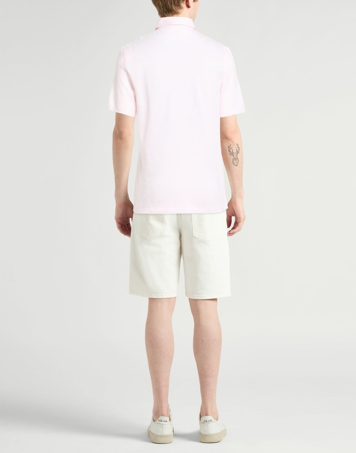 Brunello Cucinelli Mens Polo shirt in Light pink