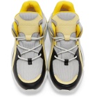 Salvatore Ferragamo Black and Grey Skylar Sneakers