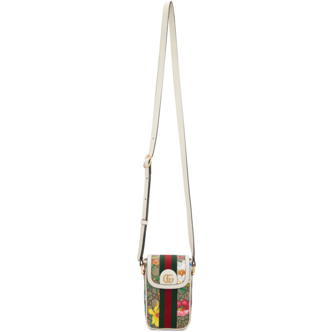 Gucci Ophidia GG Supreme Phone Case Crossbody Bag