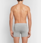 Schiesser - Lorenz Stretch Cotton and Modal-Blend Boxer Briefs - Gray