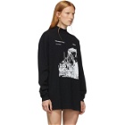 Off-White Black and White Ruined Factory Long Sleeve T-Shirt