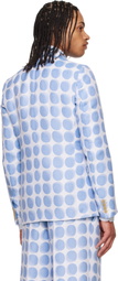 Walter Van Beirendonck Blue Sharp Blazer