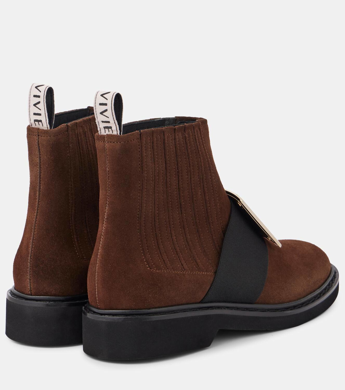 Roger Vivier Viv' Ranger suede Chelsea boots