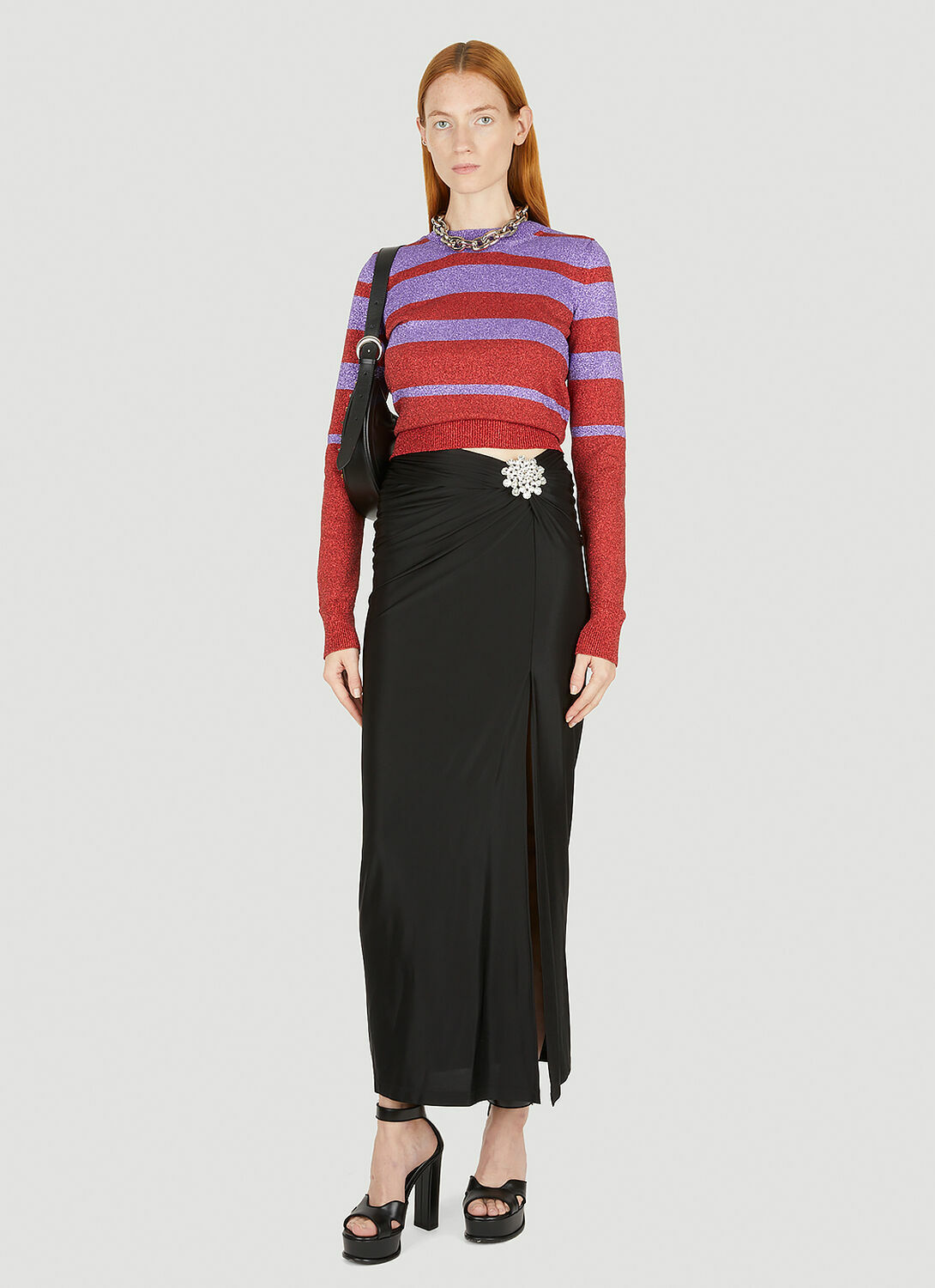 Rabanne Metallic Striped Sweater