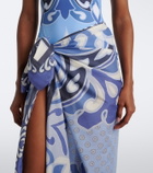 La DoubleJ Printed cotton beach cover-up