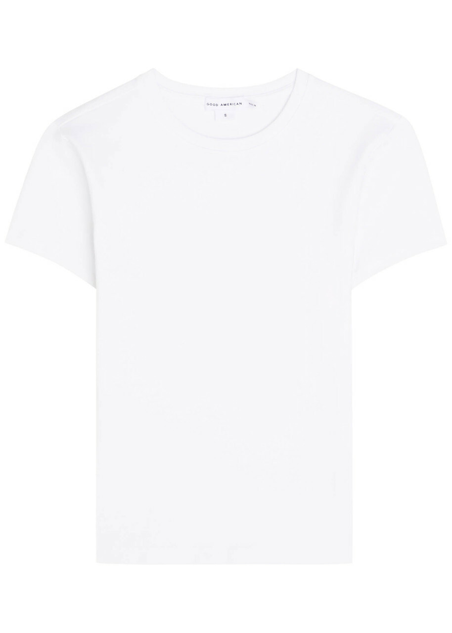 Good American Stretch-cotton T-shirt White