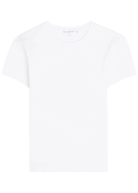 Photo: Good American Stretch-cotton T-shirt White