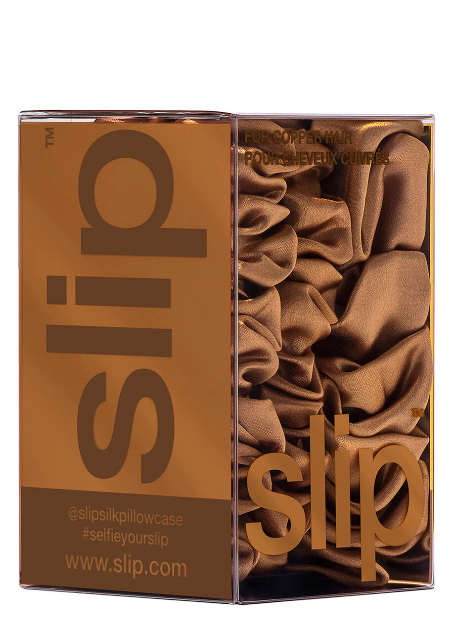 Slip Silk Assorted Scrunchies - Copper