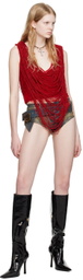 Blumarine Red Beaded Camisole