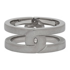 Maison Margiela Silver Brushed Palladio Burattato Ring