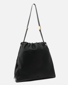 Pinko Large Soft Square Leather Bag Black Antique Gold