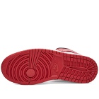 Air Jordan Women's W 1 MID Sneakers in Black/Gym Red/White