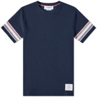 Thom Browne Men's Striped Sleeve T-Shirt in Navy